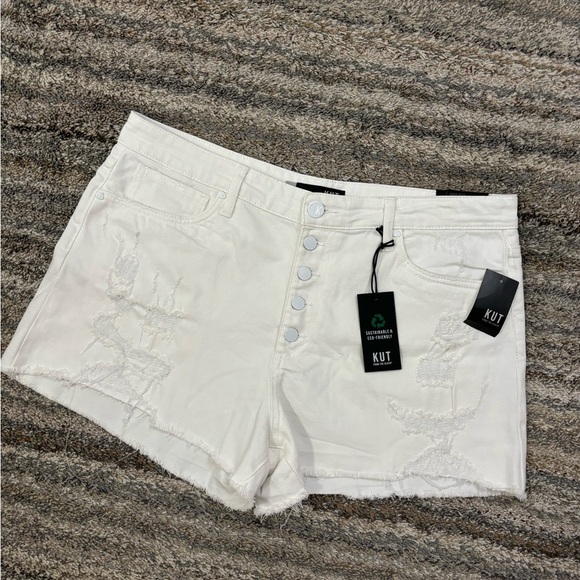 KUT From The Kloth High Rise Jane Shorts Sz 16 NWT | KUT High Rise Denim Shorts - Picture 6 of 14